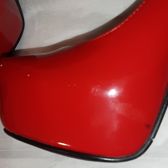 Red platform pumps size 6 1/2M - Picture 5 of 11